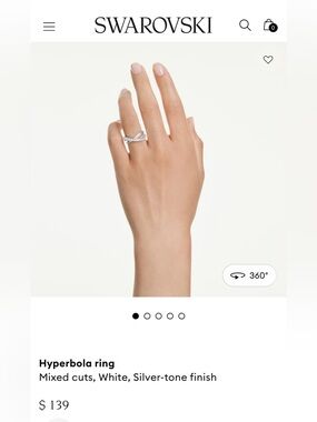 Swarovski Hyperbola Ring